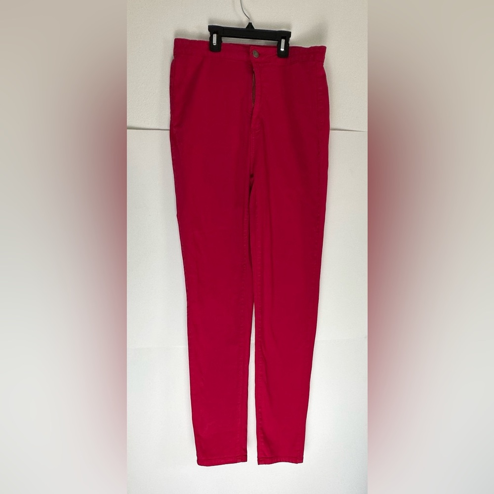 Women’s Fashion Nova Red Jeans, Size 13 (L)
